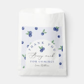 Blueberry dank u bes veel dank u kaart bedankzakje (Voorkant)