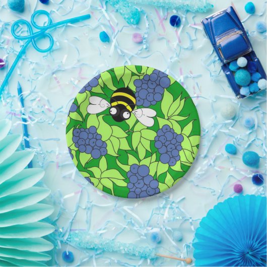 Blueberry Delight Paper-Borden Papieren Bordje (Feest)