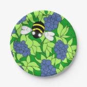 Blueberry Delight Paper-Borden Papieren Bordje (Voorkant)