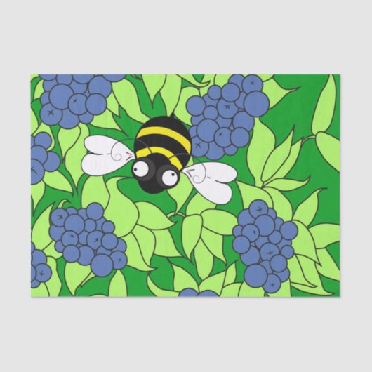 Blueberry Delight Tissue Paper Tissuepapier (Voorkant)