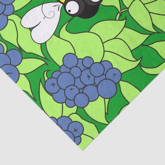 Blueberry Delight Tissue Paper Tissuepapier (Detail)