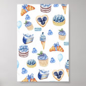 Blueberry Dessert Lover’s Poster (Voorkant)