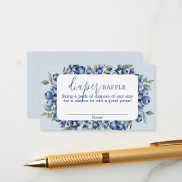 Blueberry Diaper Raffle Card Informatiekaartje
