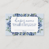 Blueberry Diaper Raffle Card Informatiekaartje (Voorkant)
