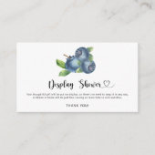 Blueberry - display douche informatiekaartje (Voorkant)