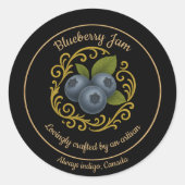 Blueberry Dream – Ambachtelijke Jam Label (Voorkant)