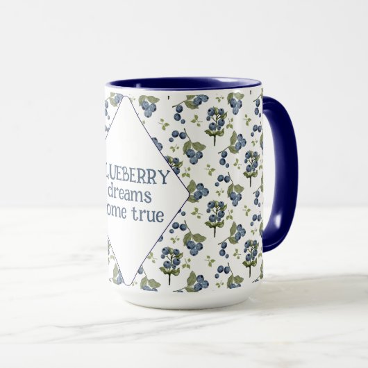 BLUEBERRY-dromen komen uit Mok (Voorkant rechts)