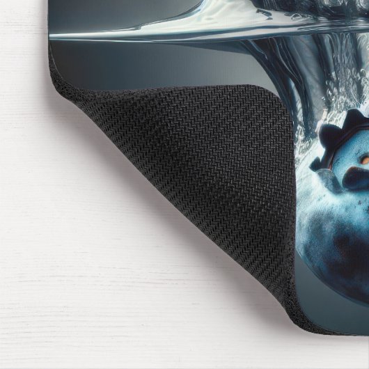 Blueberry duikt in het water muismat (Hoek)