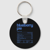Blueberry E Nutrition Facts Funny Thanksgiving Chr Sleutelhanger (Voorkant)