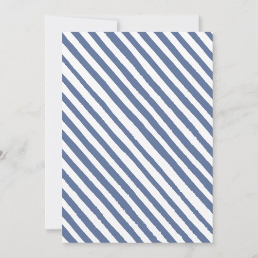 Blueberry een bes zoete baby boy douche uitnodigin kaart (Achterkant)