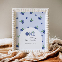 Blueberry een is zoet neem een traktatie verjaarda poster