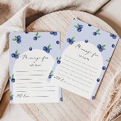 Blueberry eerste keer capsule berichtkaart