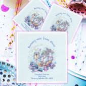 Blueberry en Gnomes Baby shower Papier Servet