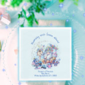 Blueberry en Gnomes Baby shower Papier Servet