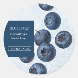 Blueberry Facial Mask Label