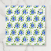 Blueberry Floral Baby Shower Thank You Bedankjes Labels (Achterkant)