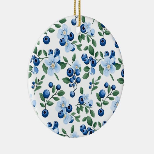 Blueberry Floral Ornament (Rechts)