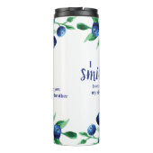 Blueberry Floral Sister-in-Laugh Funny Quote Thermosbeker (Achterkant)