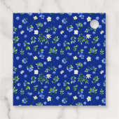 Blueberry Floral Vrijgezellenfeest Bedankt Bedankjes Labels (Achterkant)