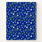 Blueberry Floral Wedding Guest Book Notitieboek (Achterkant)