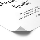 Blueberry - fopspeen jacht baby shower spel poster (Hoek)