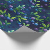 Blueberry Forest Pattern Cadeaupapier (Hoek)