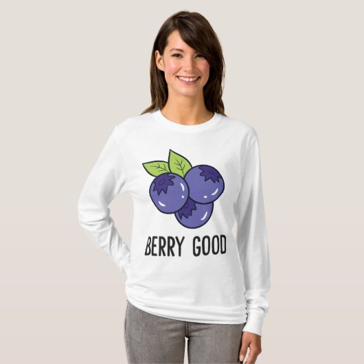 Blueberry Fruit Berry Goed Blueberry Fruit Love BL T-shirt (Voorkant volledig)