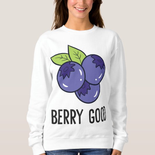 Blueberry Fruit Berry Goed Blueberry Fruit Love BL Trui (Voorkant)