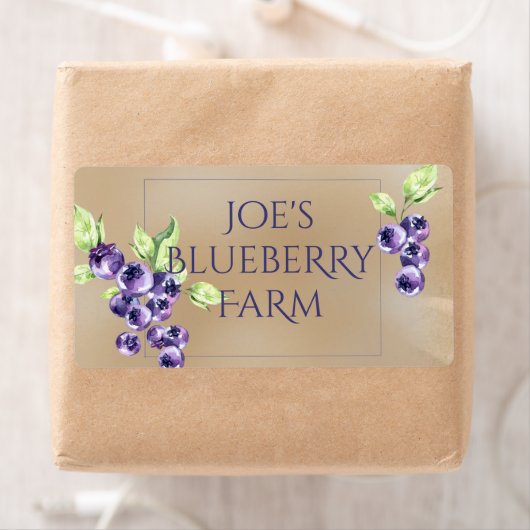 Blueberry Fruit Canning Labels (Insitu)