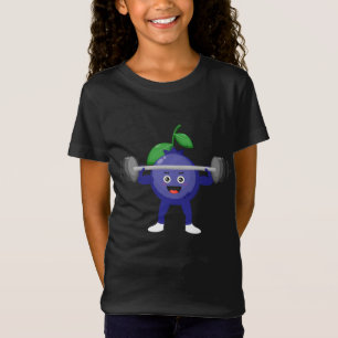 Blueberry, fruit kostuum training bodybuilding lif t-shirt