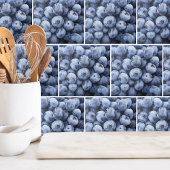 Blueberry Fruit Pattern Tegeltje