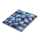 Blueberry Fruit Pattern Tegeltje (Zijkant)
