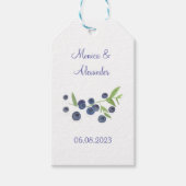 Blueberry Fruits Wedding Party Cadeaulabel (Voorkant)
