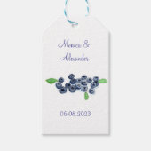 Blueberry Fruits Wedding Party Cadeaulabel (Voorkant)