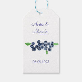 Blueberry Fruits Wedding Party Cadeaulabel