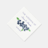 Blueberry Fruits Wedding Party Servet (Hoek)