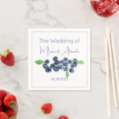 Blueberry Fruits Wedding Party Servet (Insitu)