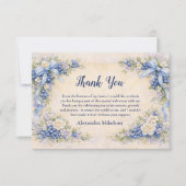 Blueberry Garden Berry First 1st Birthday Bedankkaart (Voorkant)