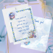 Blueberry Gnome Baby shower Bedankt