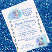 Blueberry Gnomes Baby shower Acryluitnodiging Acryl Uitnodigingen