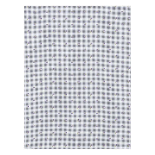 Blueberry Grey Blue Gingham Tafelkleed (Voorkant)