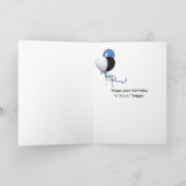 Blueberry Happy Birthday Kaart (Binnen)