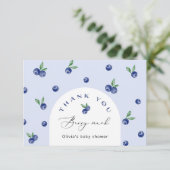 Blueberry Hartelijk dank Berry Kaart (Staand voorkant)
