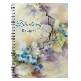 Blueberry Harvest Watercolor Notebook — Journal Notitieboek