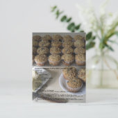 Blueberry Havermout Muffins Briefkaart (Staand voorkant)