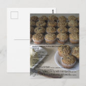 Blueberry Havermout Muffins Briefkaart (Voorkant / Achterkant)