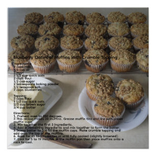 Blueberry Havermout Muffins Perfect Poster