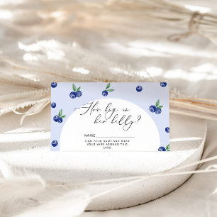 Blueberry hoe groot is mama's buik informatiekaartje