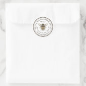 Blueberry honing inblikken sticker met bij (Tas)