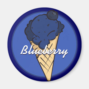 Blueberry Ice Cream Magnet